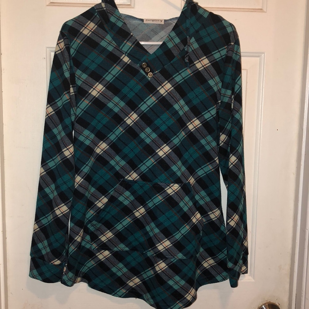 Sunglory  sueter  cuadrado verde